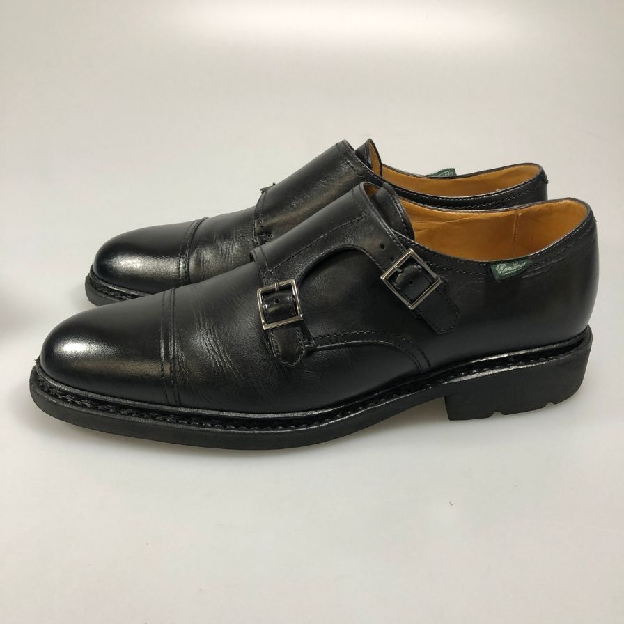 パラブーツ POE ダブルモンク ブラック サイズUK9 PARABOOT ビジネス