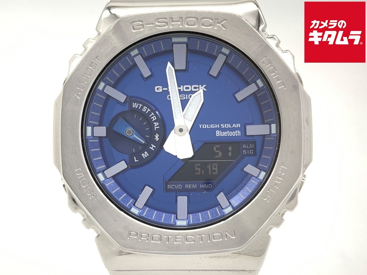 【中古】 【良品】 カシオ G-SHOCK ブルー GM-B2100AD-2AJF ステンレススティール