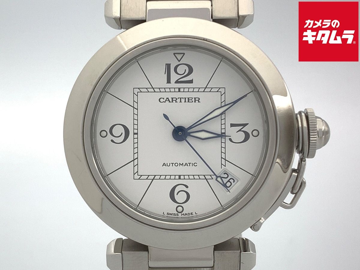 【中古】 【良品】 カルティエ パシャC 35mm ホワイト W31074M7 ステンレススティール 144,560円
