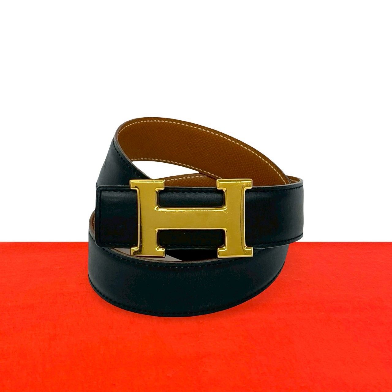 極 美品 〇W 刻印 HERMES エルメス ヴィンテージ コンスタンス H