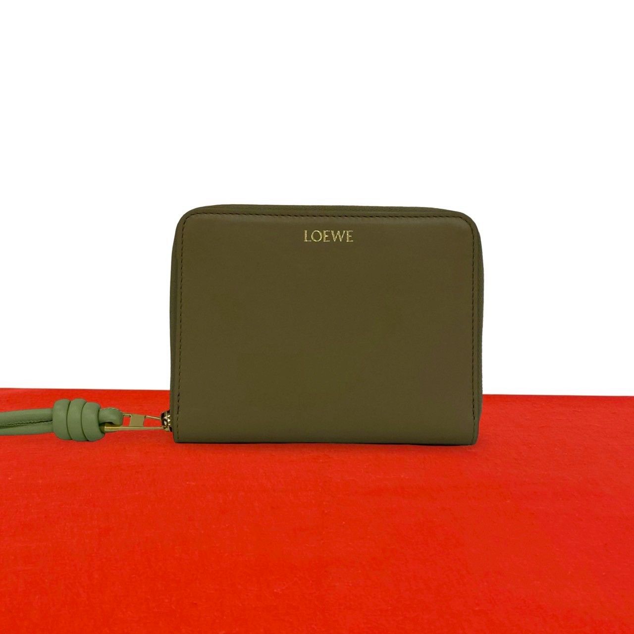 未使用保管品 LOEWE ロエベ ノット コンパクト ジップ アラウンド 