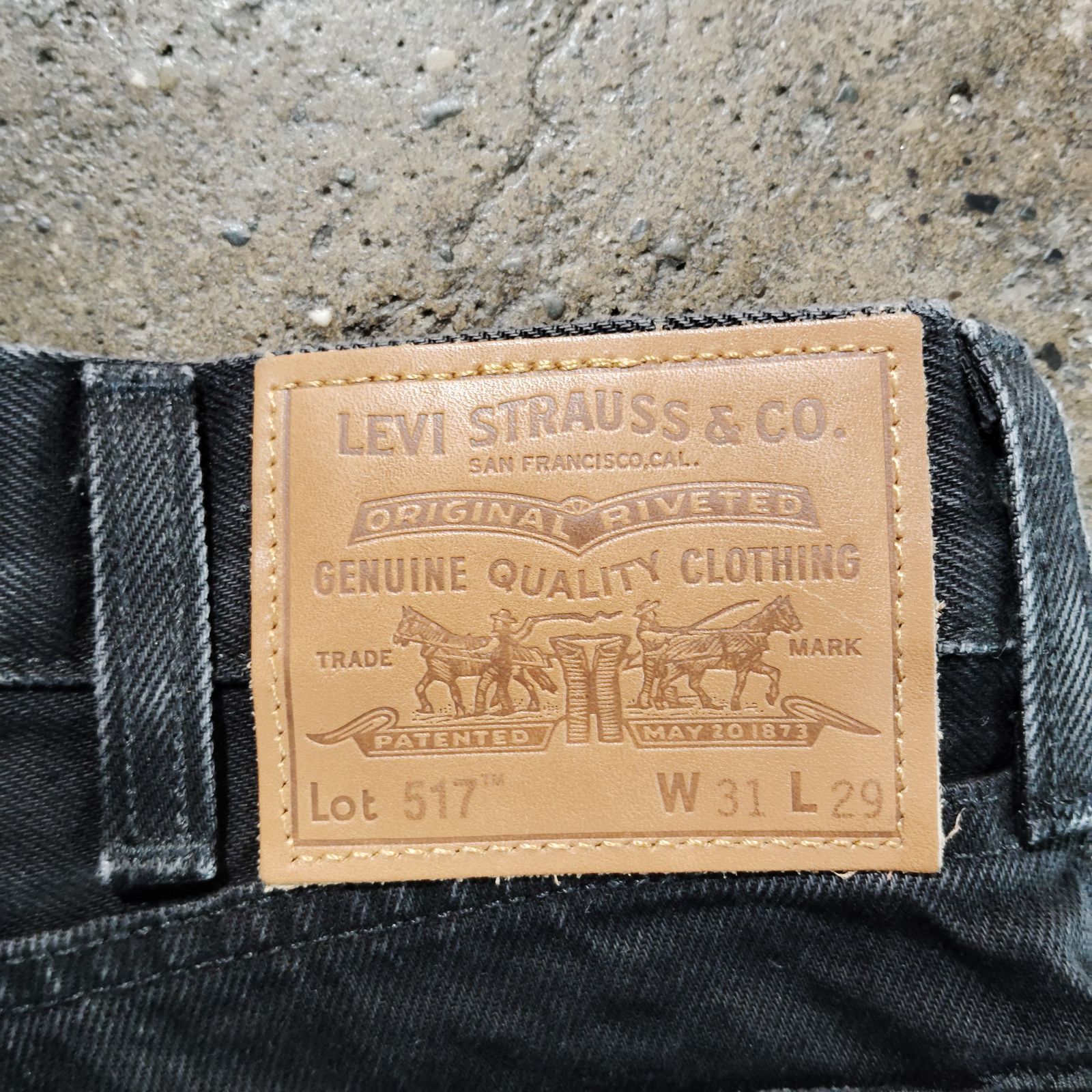 LEVI'S EDIFICE別注 517 TM BLACK W31 L29 リーバイス エディフィス