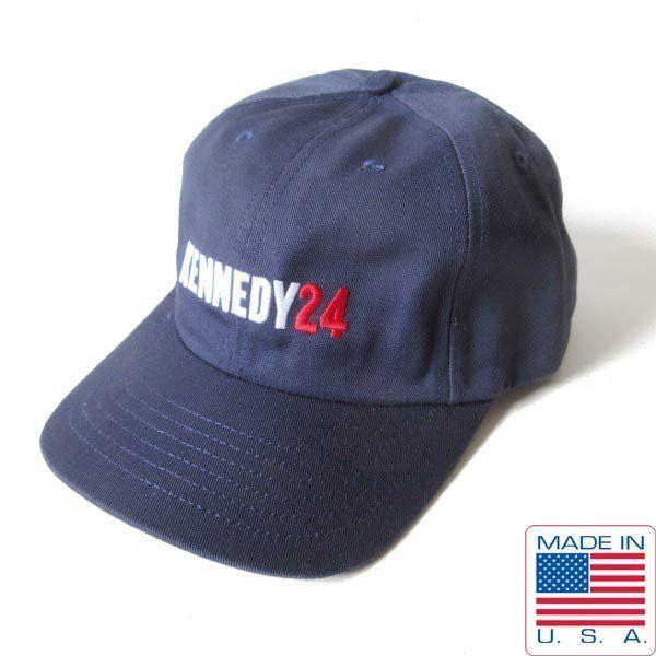 新品 USA製 KENNEDY 2024 大統領選挙 ロバート F ケネディ Jr ベースボール キャップ 紺系 帽子 アメリカ製 デッドストック D154-41-0012ZV