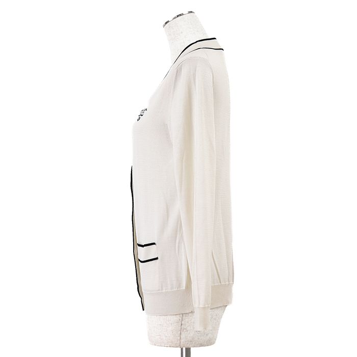 美品】PRADA プラダ ニット カーディガン サイズ 38 レディース ロゴ