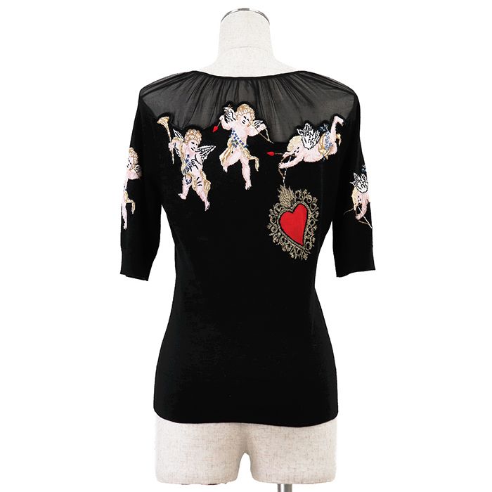 ドルチェアンドガッバーナ　半袖ニット DOLCE&GABBANA ドルチェアンドガッバーナ 半袖 ニット サイズ 36