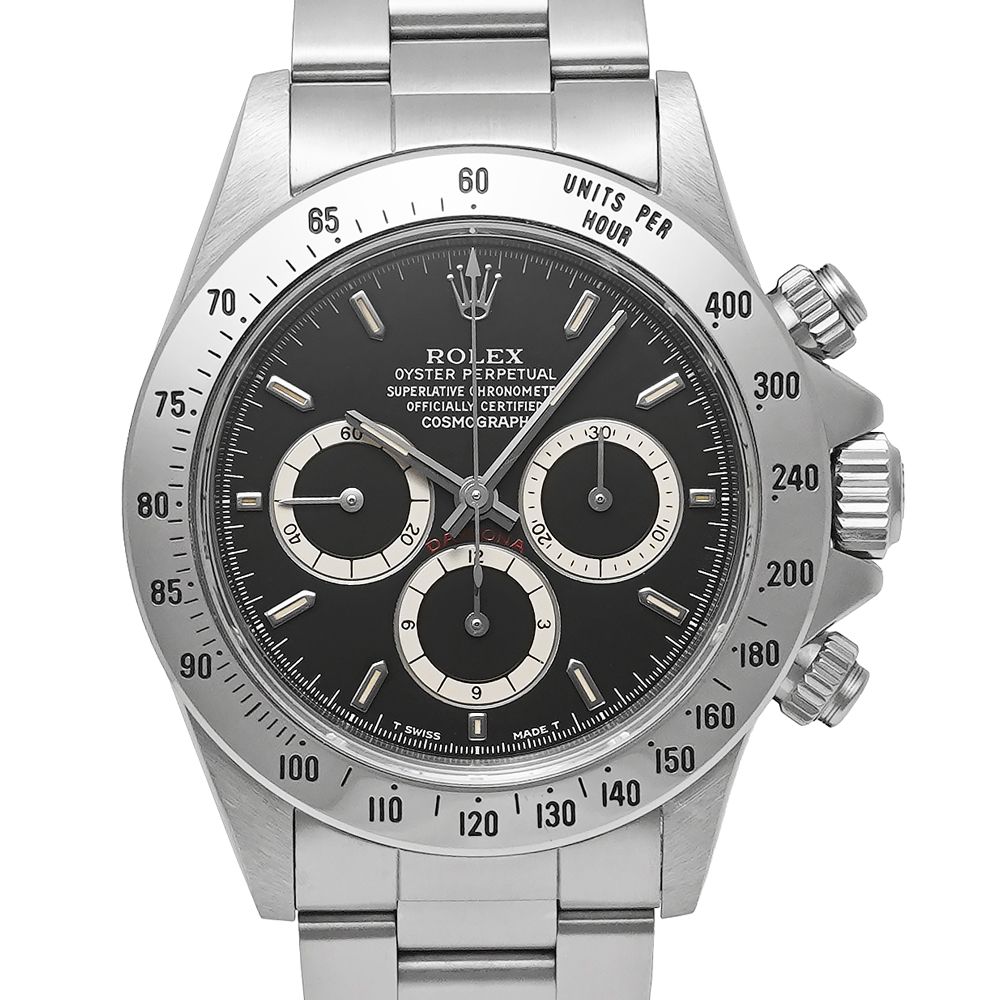 箱・保証書付き ROLEX デイトナ N番 マーク4ダイヤル エルプリメロ オールトリチウム Ref.16520 ブラック 中古品 メンズ 腕時計