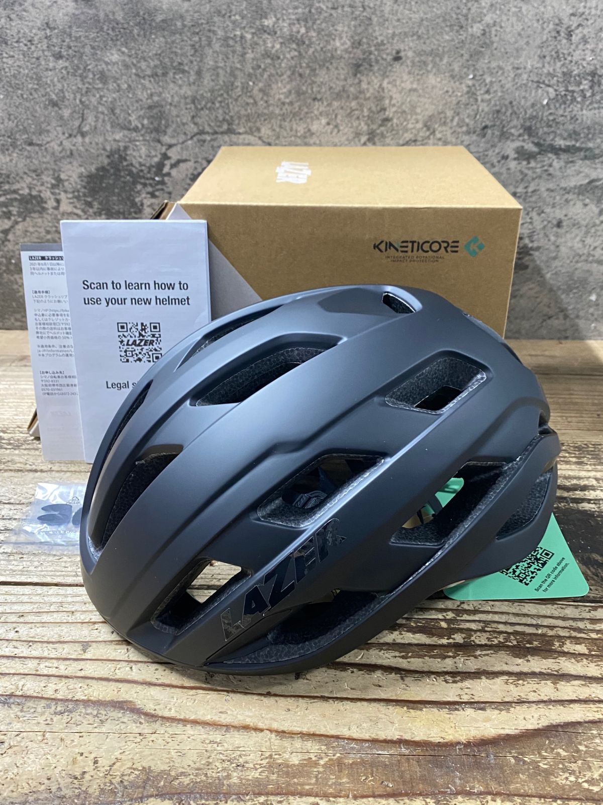 KI033 レーザー LAZER ストラーダ STRADA KinetiCore CE AF ヘルメット 黒 55-59cm M 2024年7月製造