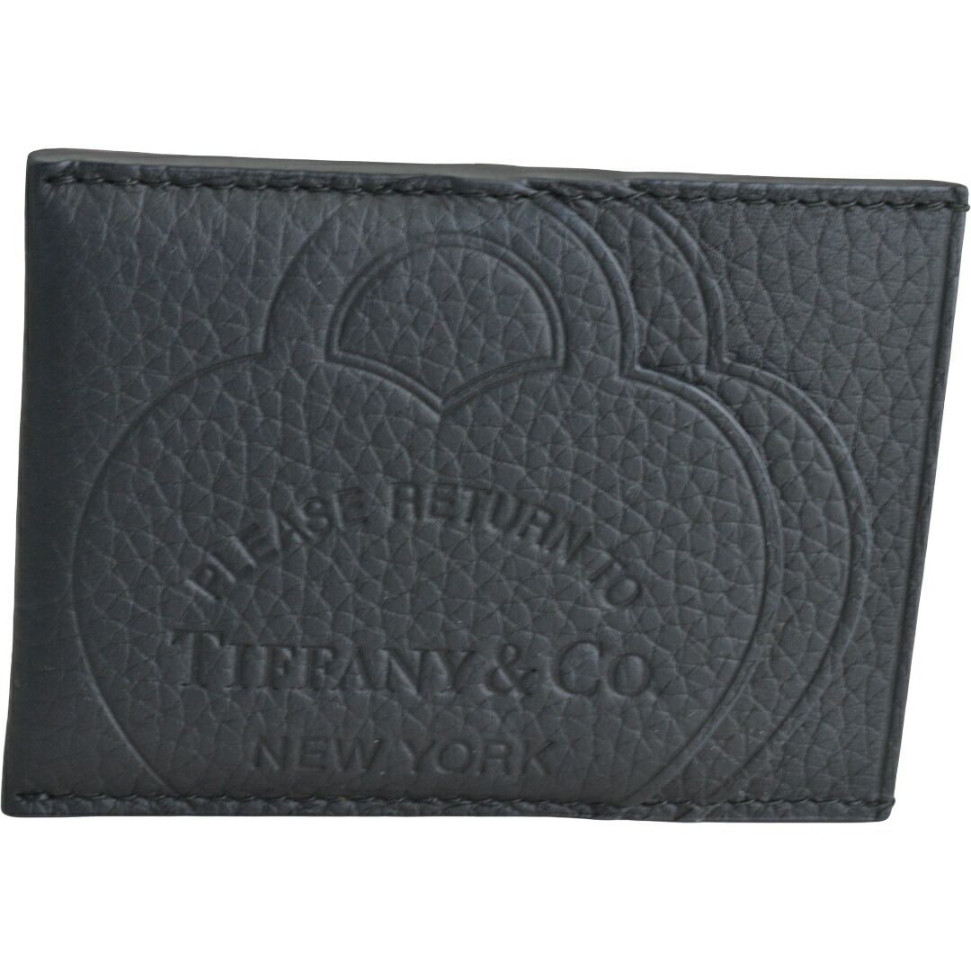 ティファニー TIFFANY & CO. リターントゥティファニー レザー カードケース ブラック レディース 【中古：美品】 【ブランド買取販売トリヴァンドラム】 260701