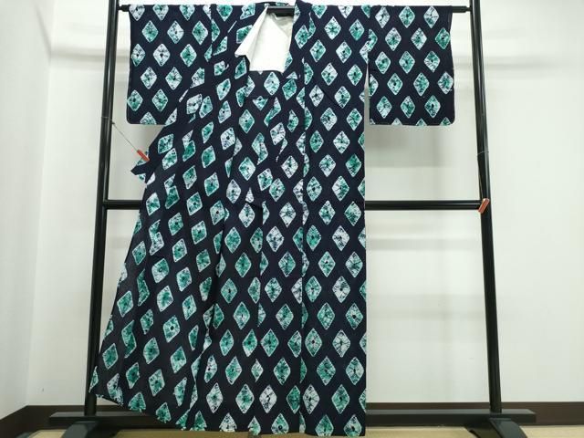 平和屋着物∴夏物 浴衣 有松鳴海絞り 菱文 綿 逸品 CABJ0122ng - メルカリ