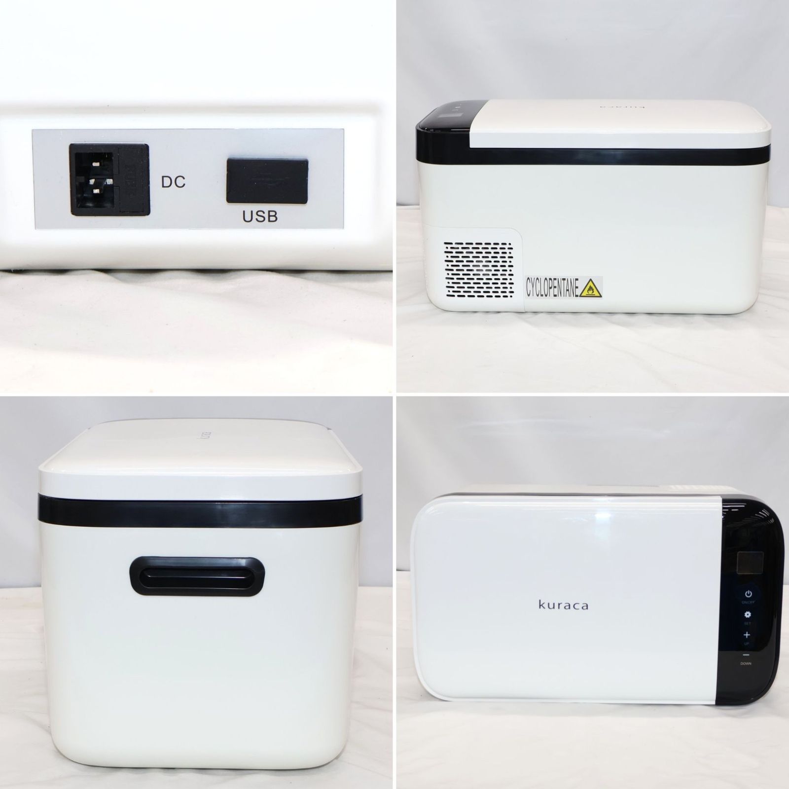20L]クラカ(kuraca) ポータブル冷蔵 冷凍庫 KFERA-20-WH kfera-20-wh