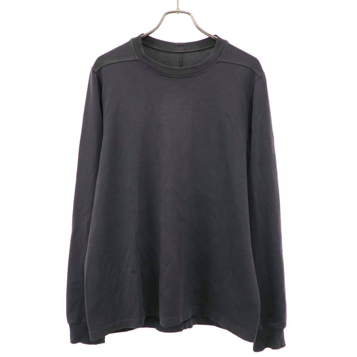 Rick Owens リックオウエンス 19SS ヘビーコットンクルーネックロングスリーブTシャツ RU19S2277-BA チャコールグレー M
