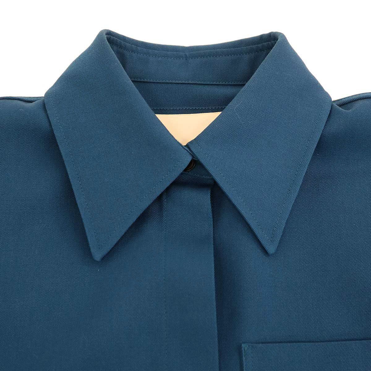 JIL SANDER ジルサンダー 23AW ウールクロップドシャツ J02DL0153 