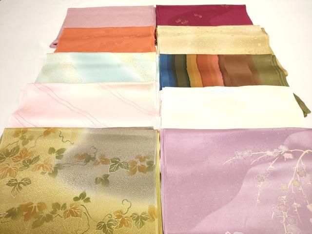 平和屋着物★和装小物　帯揚げ10枚セット　丹後ちりめん　正絹　逸品　DABI0048xg