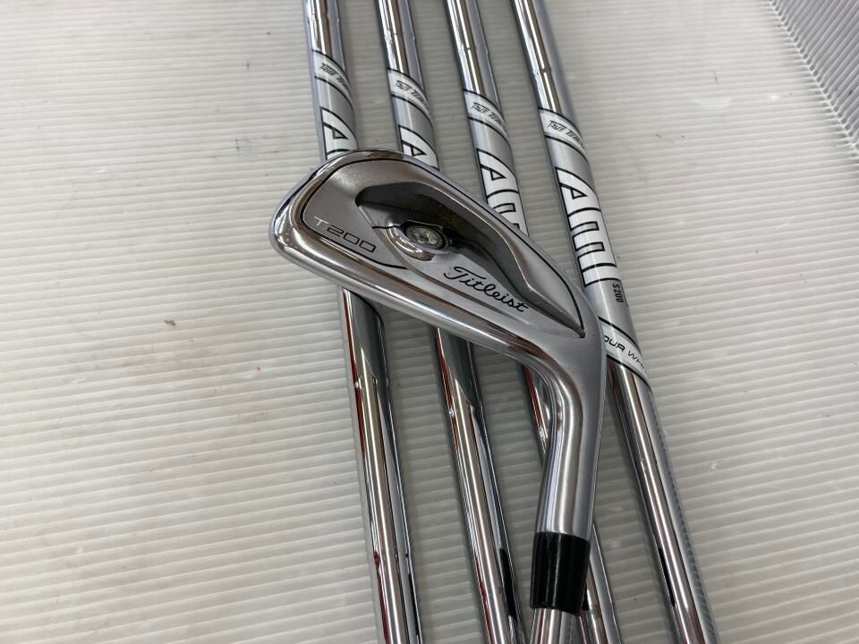 タイトリスト T200 AMT TOUR WHITE S200フレックス アイアンセット