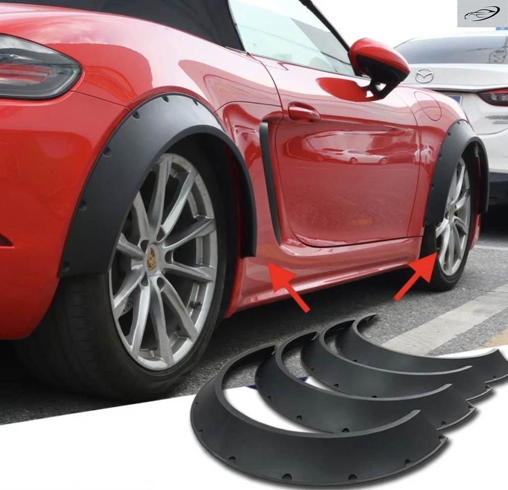 4個 車幅フェンダーフレア ホイールアーチマッド マッドガード アウディ A3 A4 A5 S3 S4 S5 RS5 S-LINE A6 A7 A8 TT用