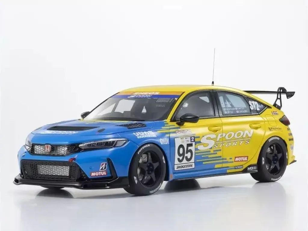 【新品】ミニカー 1/18 ホンダ シビック(FL5) スプーン #95 「samuraiシリーズ」 [KSR18067Y]