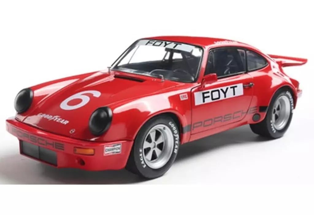 1/18ポルシェ911 新品】ミニカー 1/18 ポルシェ 911 IROC デイトナ 1974 #6(レッド