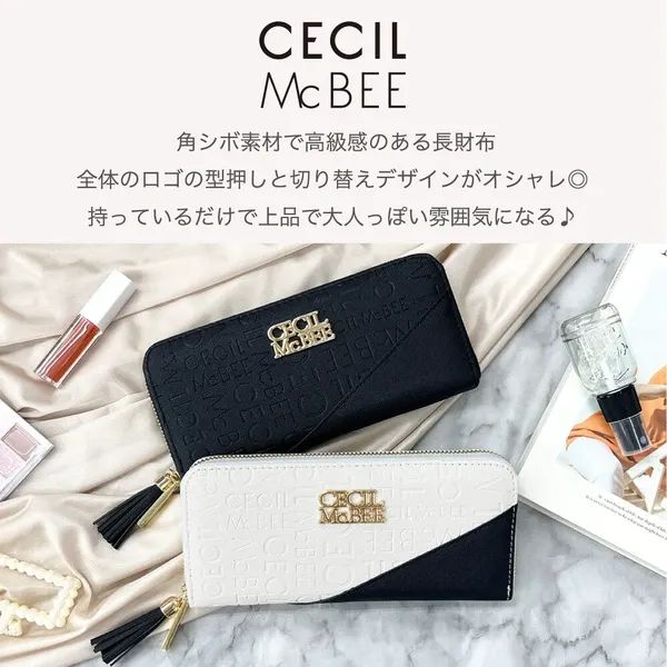 CECIL Mc BEE 型押切替 ラウンドファスナー長財布 - メルカリ