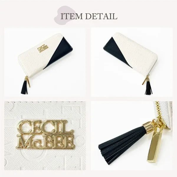 CECIL Mc BEE 型押切替 ラウンドファスナー長財布 - メルカリ