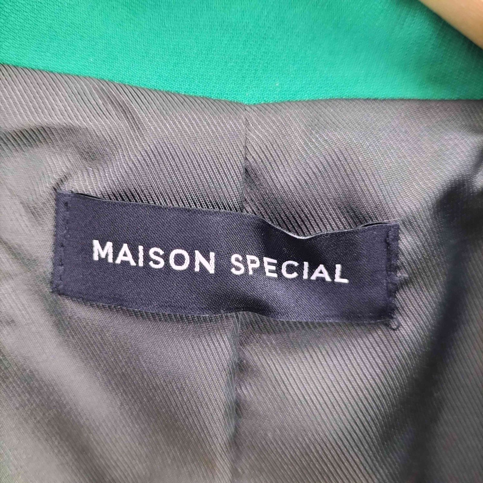 メゾンスペシャル MAISON SPECIAL ベルスリーブカットオフコート