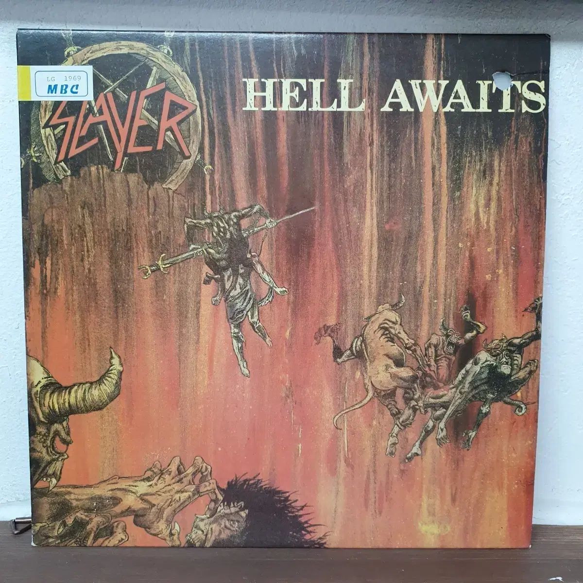 スレイヤー Hell Awaits LP 1991 地区記録