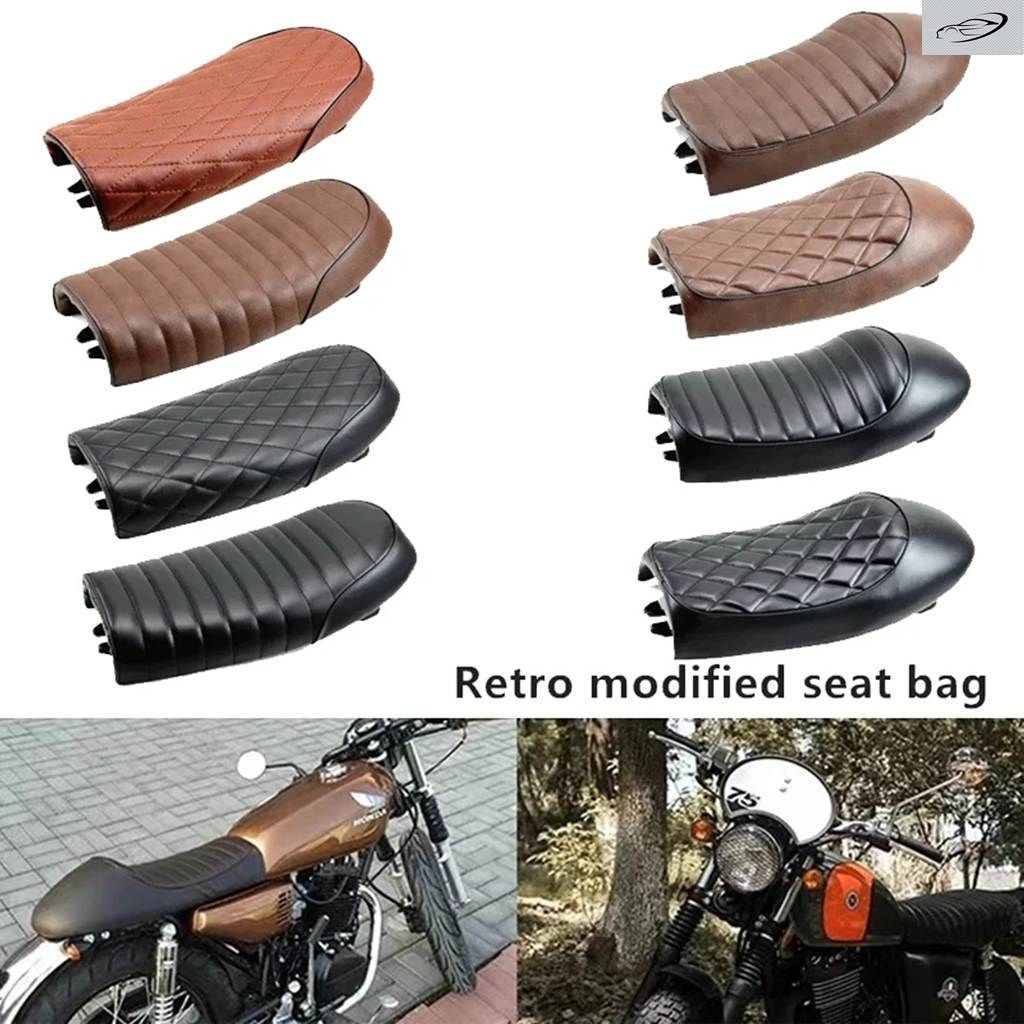 バイク 用 ヴィンテージ ハンプサドルシートバッグ ハンプ クッション ヤマハ カワサキ ホンダ CG125 CB 200-750用
