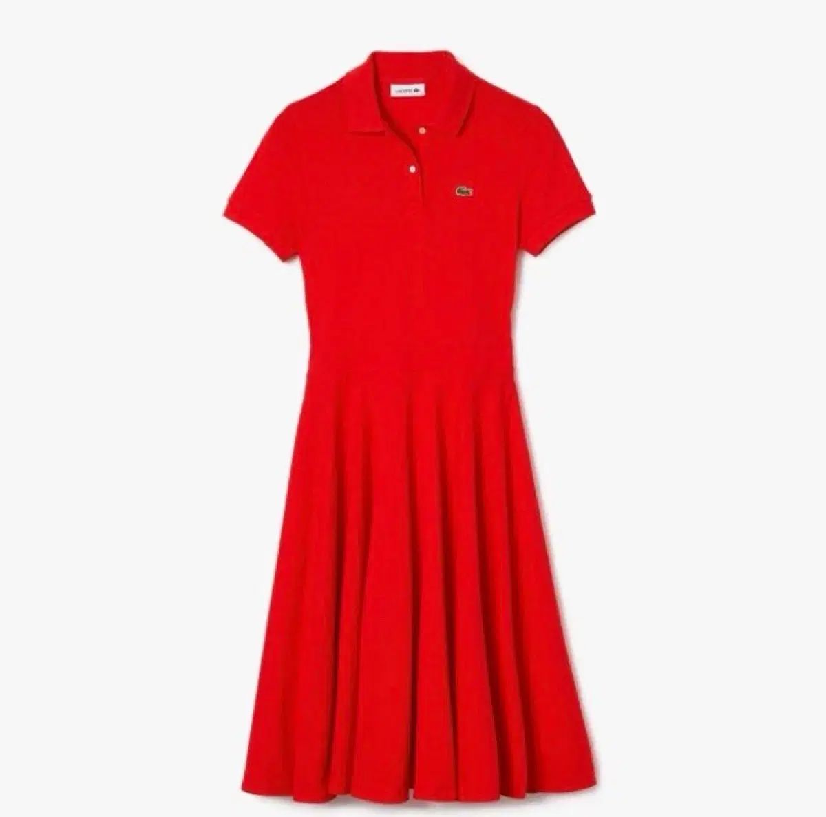 (実際に着用していない新品)LACOSTE ウエストゴム ポロ ONE PIECE