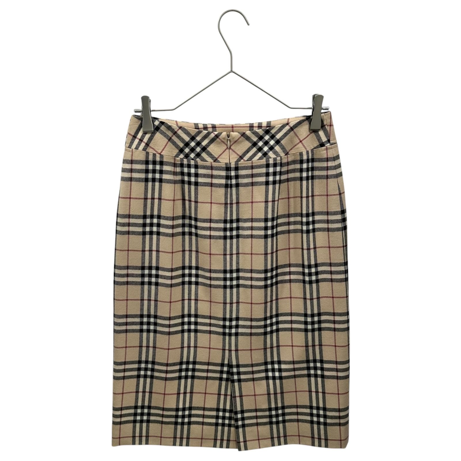 Burberry’s(バーバリーズ) Old Nova Check Wool Skirt オールド ノヴァ チェック ウール スカート FXA20-085 38(M程度) ベージュ