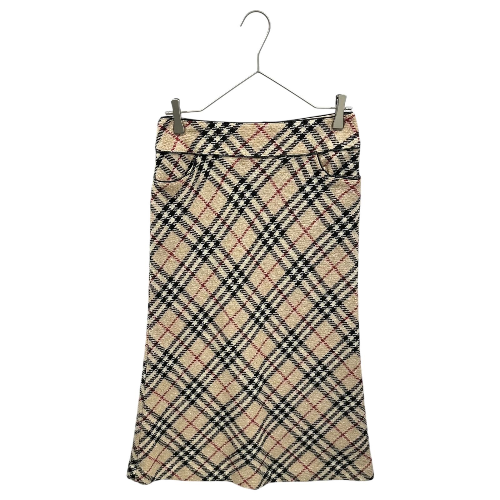 BURBERRY LONDON(バーバリーロンドン) Old Nova Check Wool Long Skirt