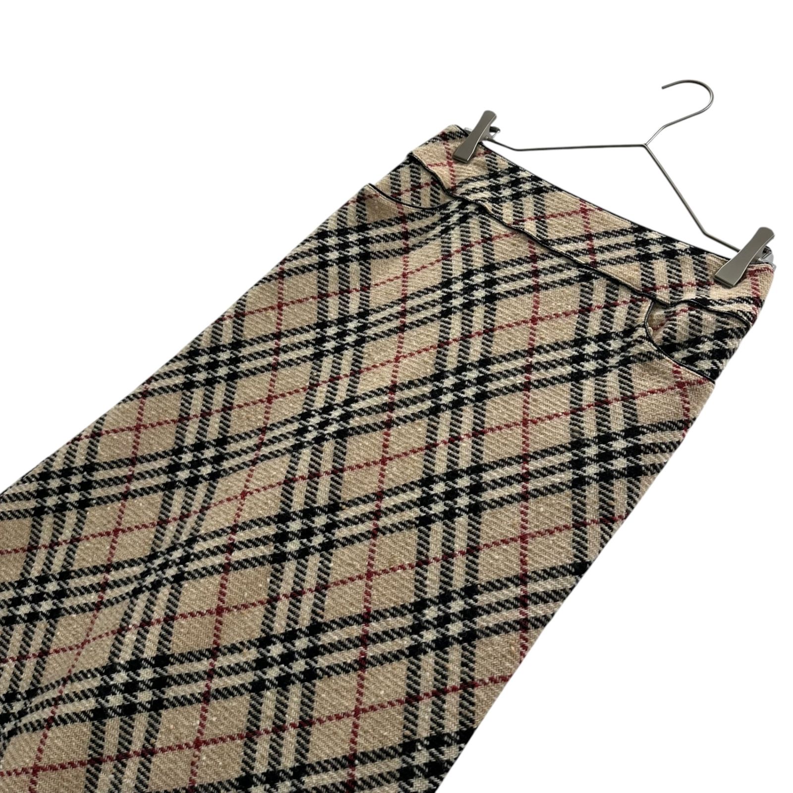 BURBERRY LONDON(バーバリーロンドン) Old Nova Check Wool Long Skirt