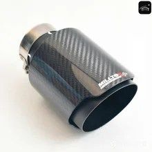 MILLTEK SPORT カーボンファイバー製エキゾーストチップ マット仕上げ 304ステンレススチールコア 軽量防錆加工 51-76mmインレット 89/102m