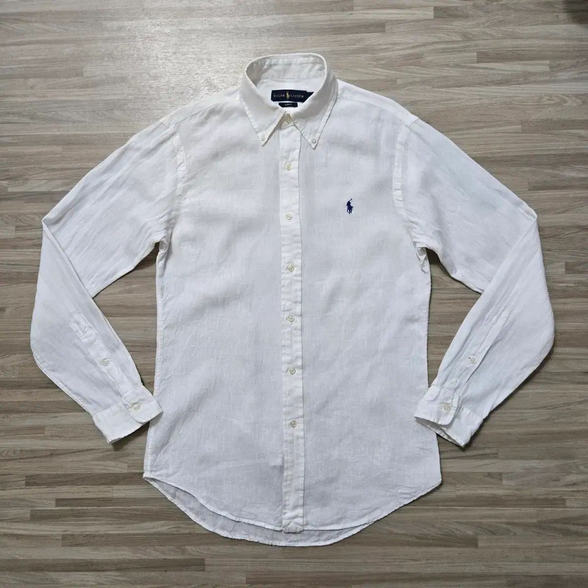 90) ポロラルフローレン リネン シャツ 白 5,708円