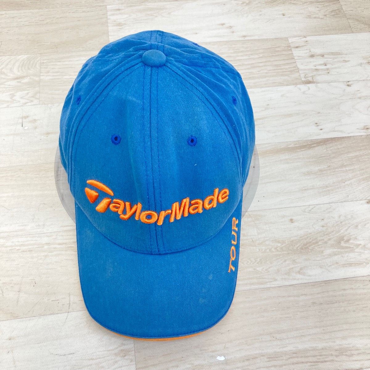 テーラーメイド/TaylorMade ゴルフキャップ ブルー×オレンジ TOUR 刺繍