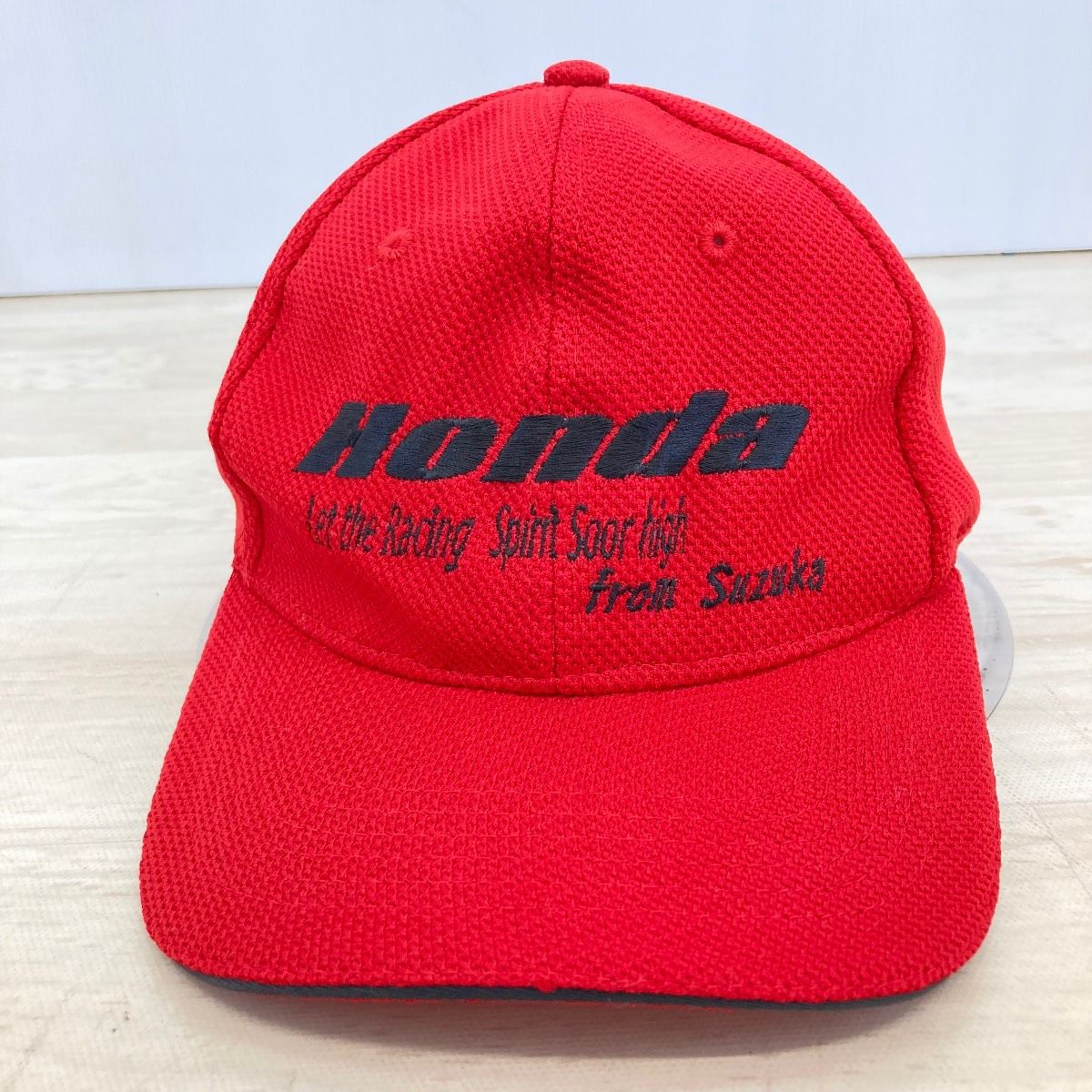 美品 Honda/ホンダ キャップ レッド 赤 メッシュ地 刺繍ロゴ from