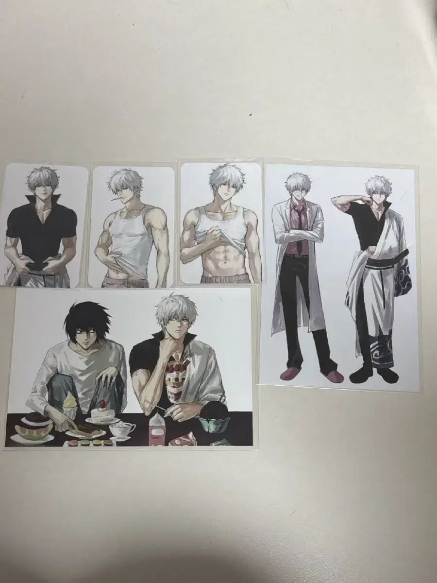 韓国イラストレーター作品 銀魂 銀時 トレカ はがき セット