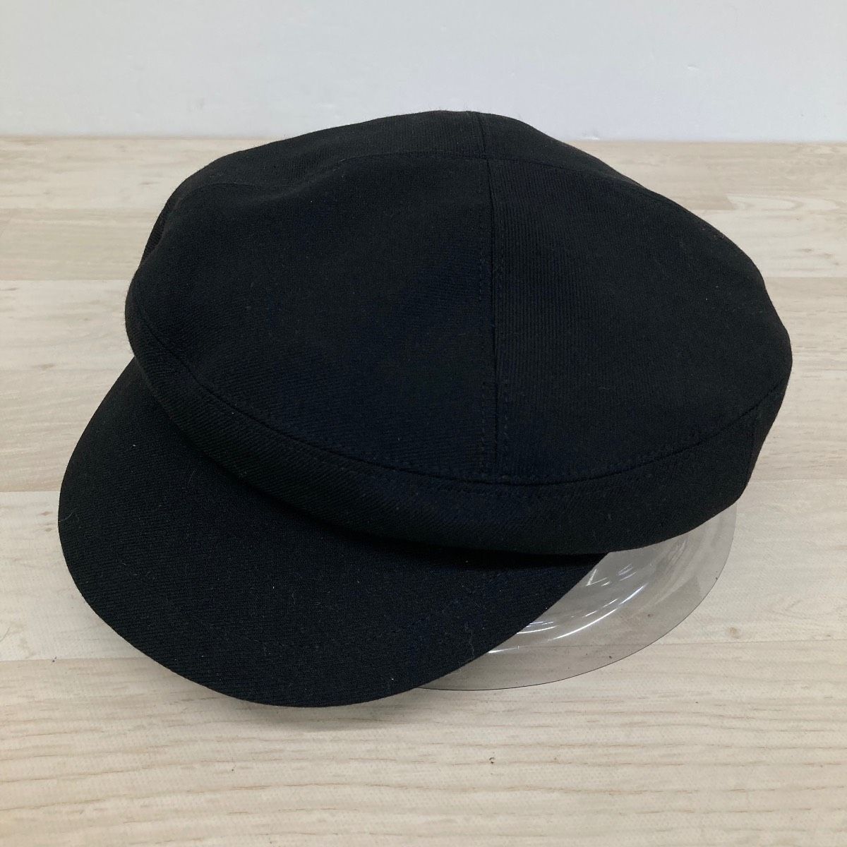 美品 Chapeau d'O シャポードオー キャスケット/帽子 ブラック 57.5cm