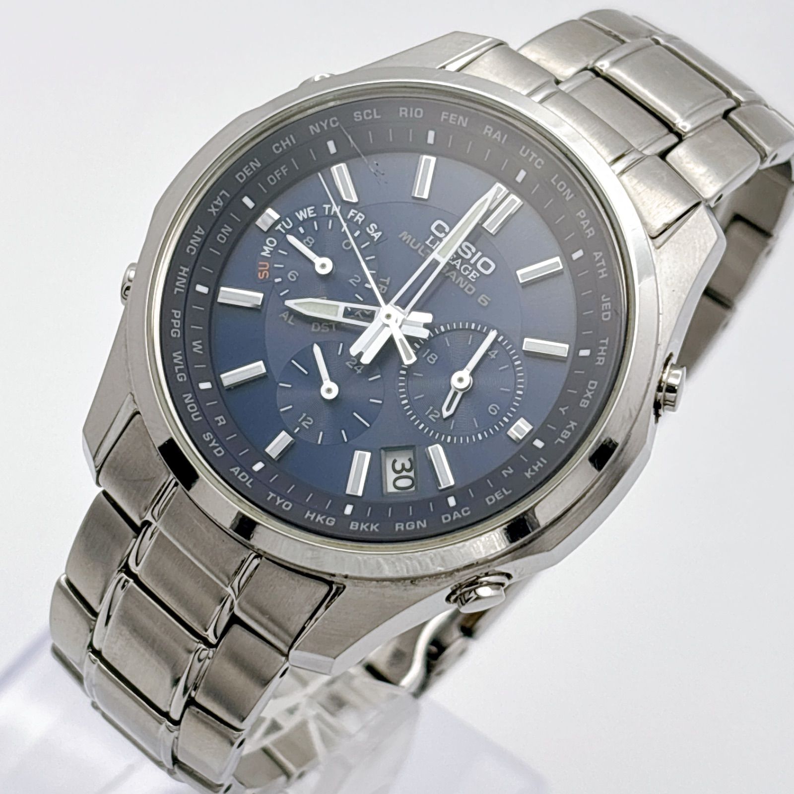 CASIO LINEAGE LIW-M610 電波ソーラー 電波受信OK 326