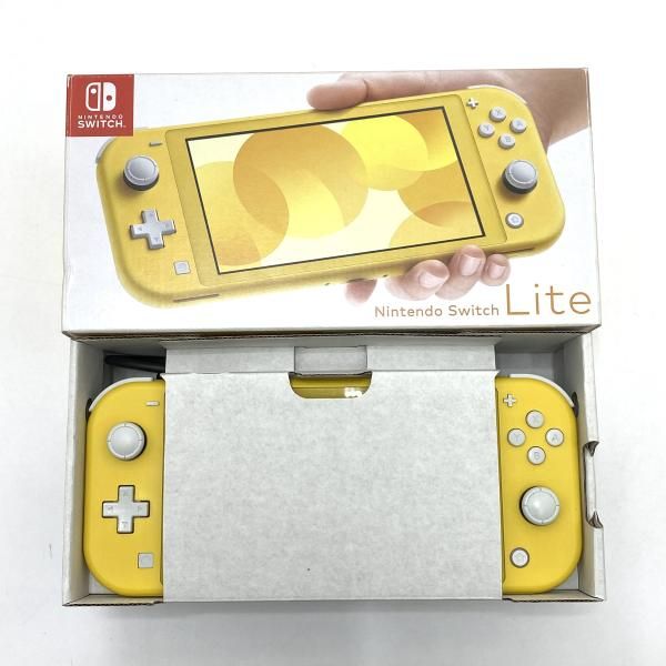 中古】本体S）【難あり】Nintendo Switch Lite イエロー 左スティック