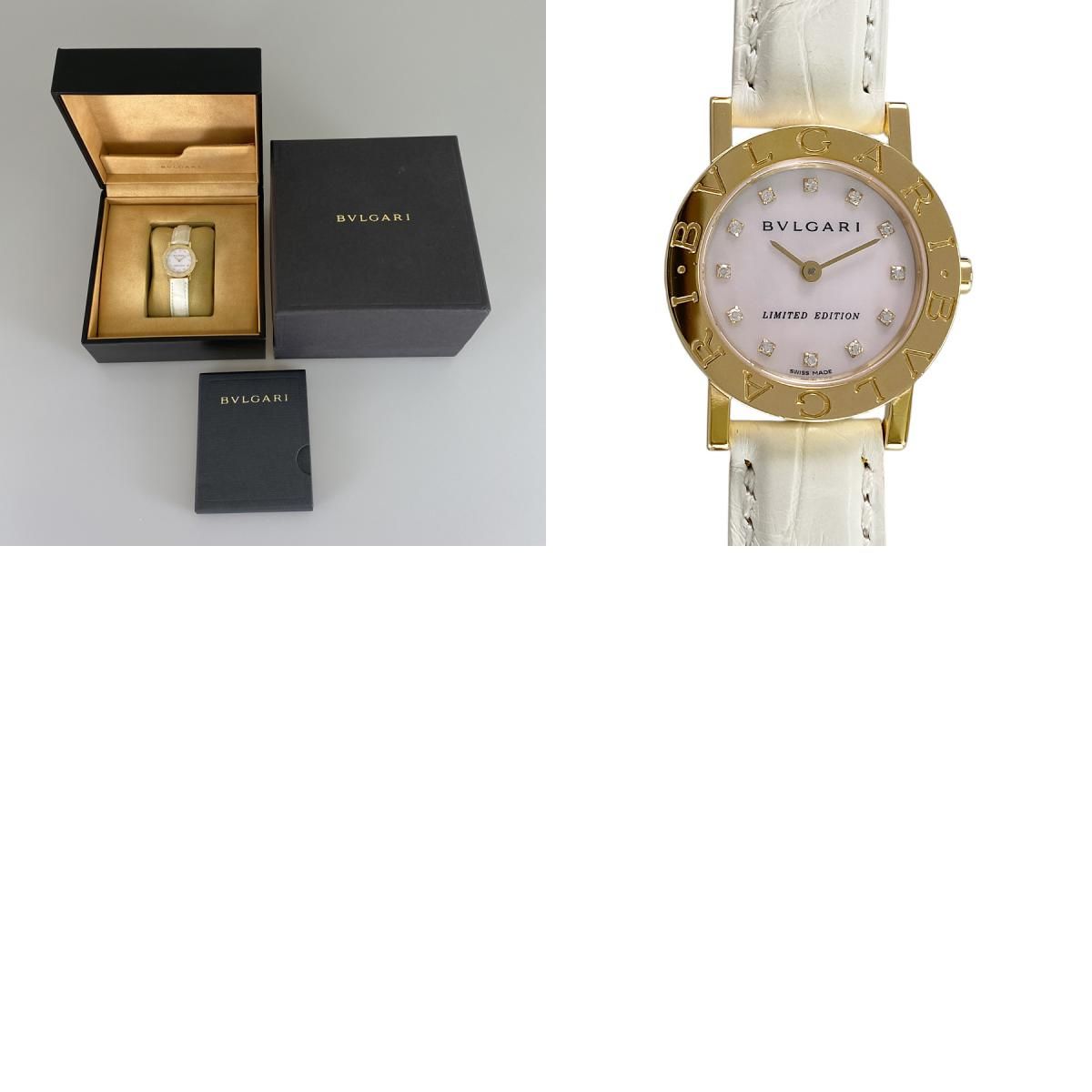 ブルガリ BVLGARI ブルガリブルガリ BB26GL YG 12Pダイヤモンド
