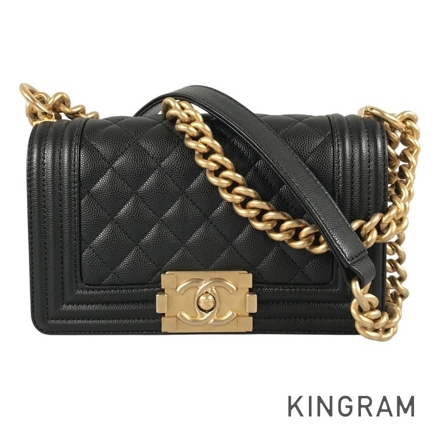 シャネル CHANEL ボーイシャネル スモール キャビアスキン ショルダーバッグ ssh【中古】