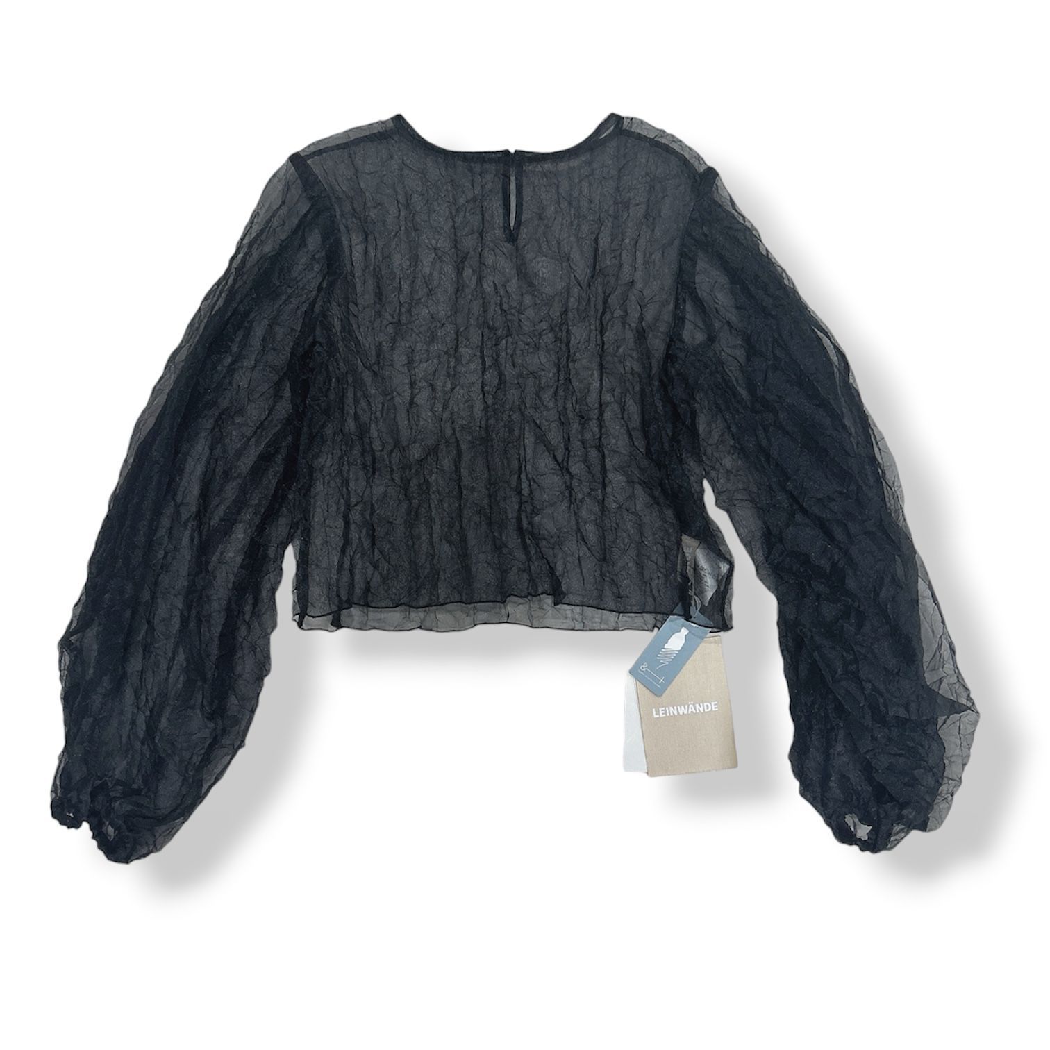 【24AW/未使用近】ラインヴァンド プリーツトップス オーガンジー 白 F LEINWANDE Recycle Organdy Pleats Top ラインヴァンド リサイクル