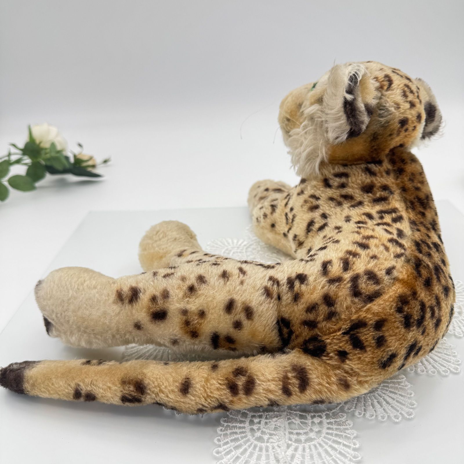 シュタイフ Leopard 28cm 寛ぎポーズのレオパード ぬいぐるみ 送料無料☆シュタイフ☆Leopard 28cm☆くつろぎポーズのレオパード