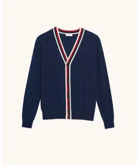 サンドロ メンズ SANDRO カラ—”ライン”カーディガン XL サイズ 新品 正規品