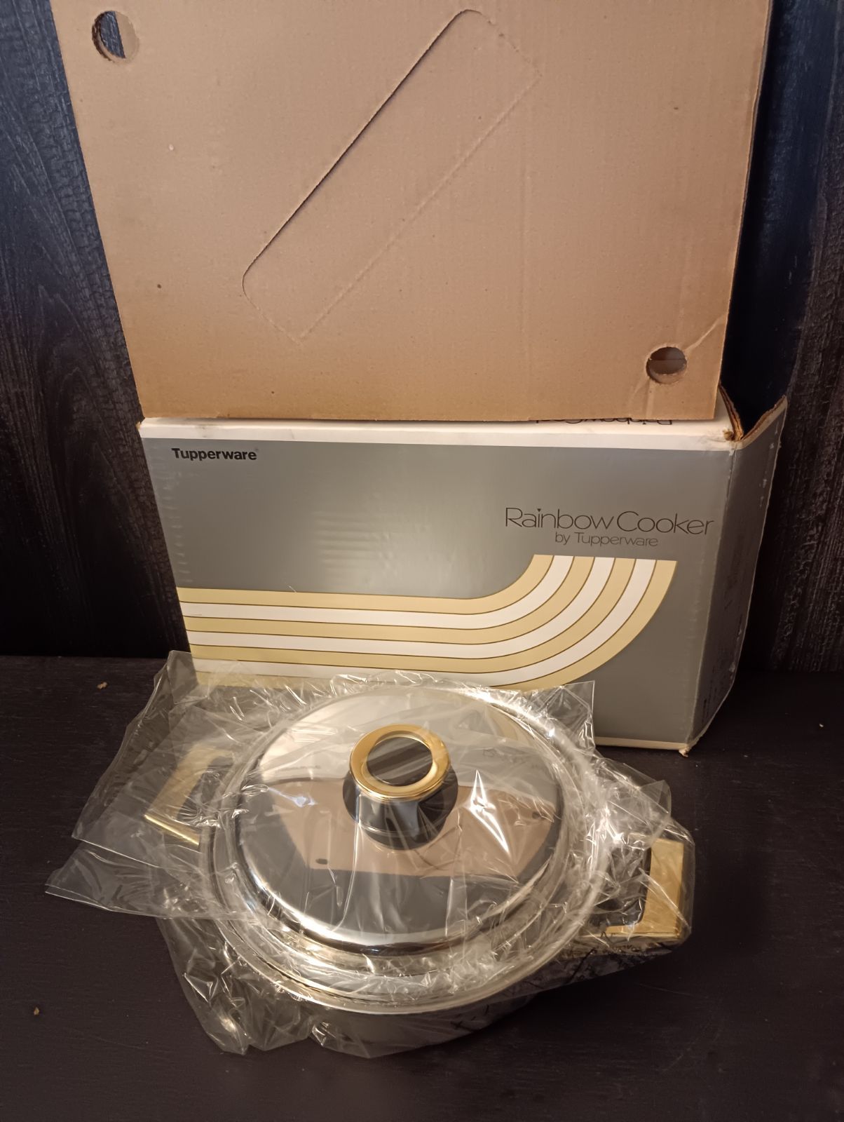 【K-1948】Tupperware Rainbow Cooker タッパーウェア レインボークッカー 内径21cm浅鍋 新品未使用品