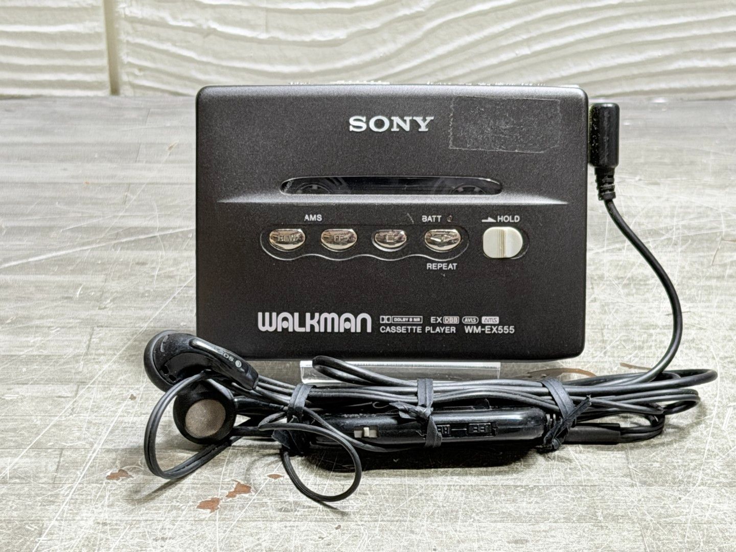 SONY WM-EX555 カセットウォークマン ブラック リモコンイヤホン付き