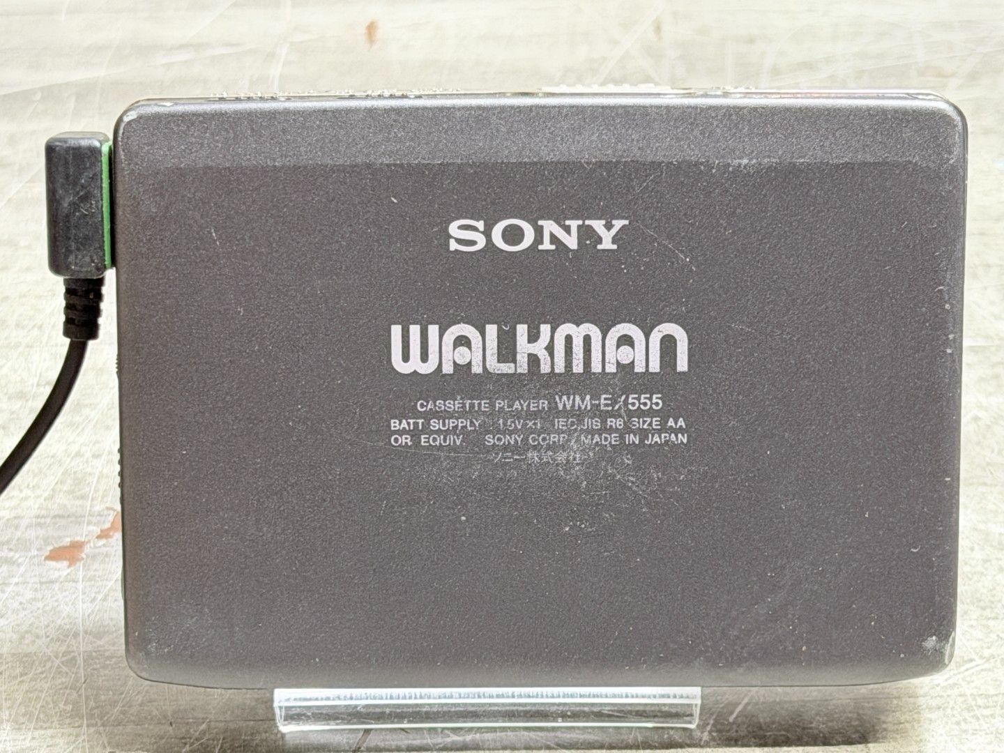 SONY WM-EX555 カセットウォークマン ブラック リモコンイヤホン付き
