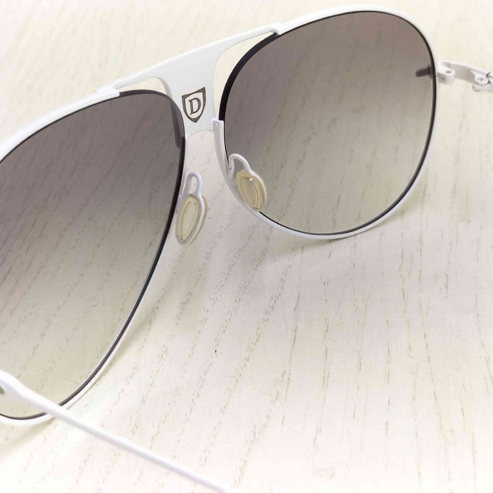 DITA DECADE ティアドロップ サングラス ディータ ATSUSHI着 dita /サングラス/ティアドロップ/ホワイト サングラス 美品 DITA