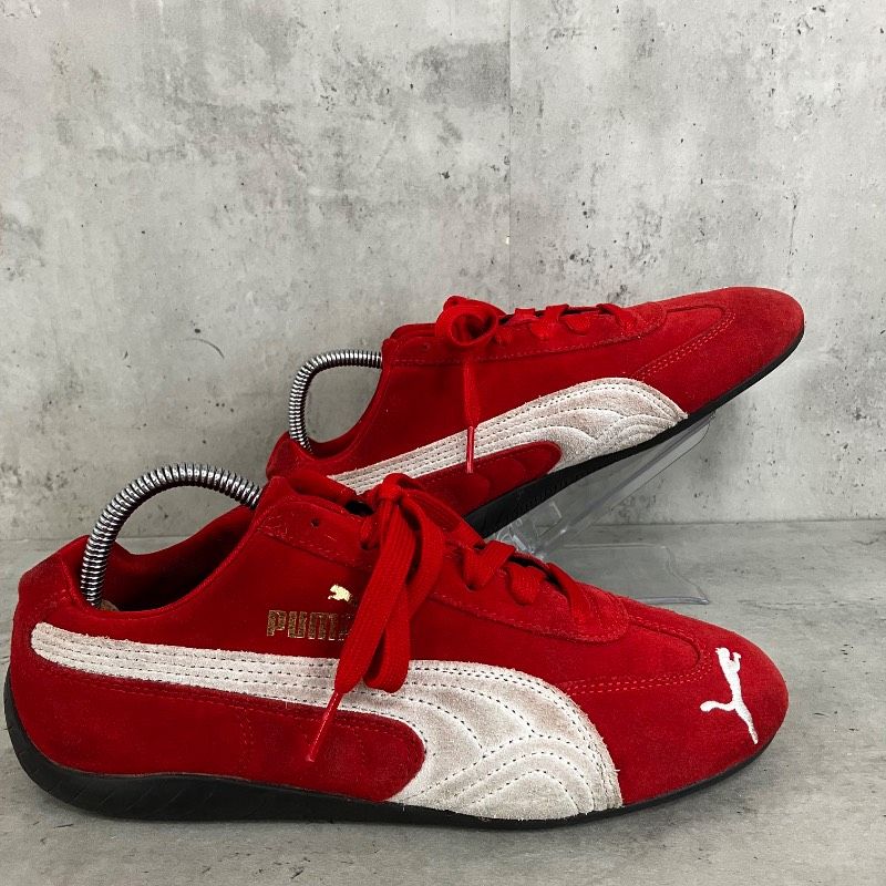 PUMA プーマ スピードキャット OG スニーカー 24cm レッド 赤 スエード