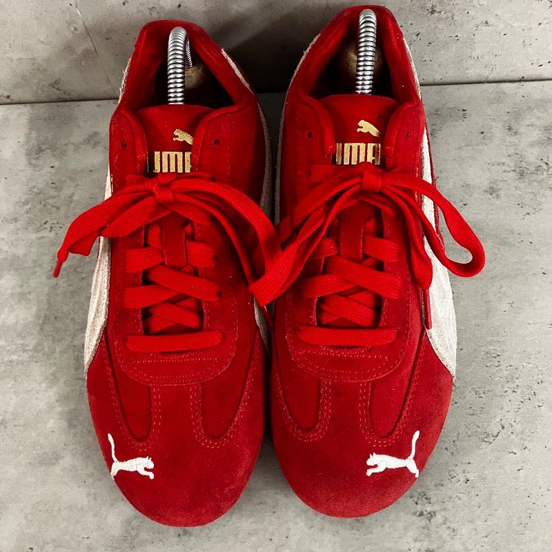 PUMA プーマ スピードキャット OG スニーカー 24cm レッド 赤 スエード