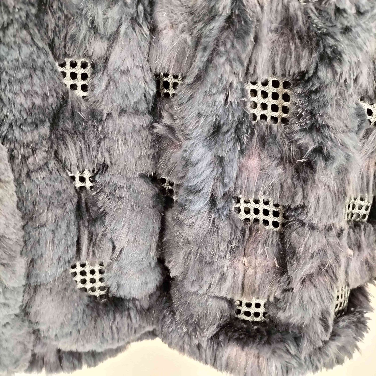 ユーズドフルギ USED古着 rabbit fur ラビットファー ベスト 